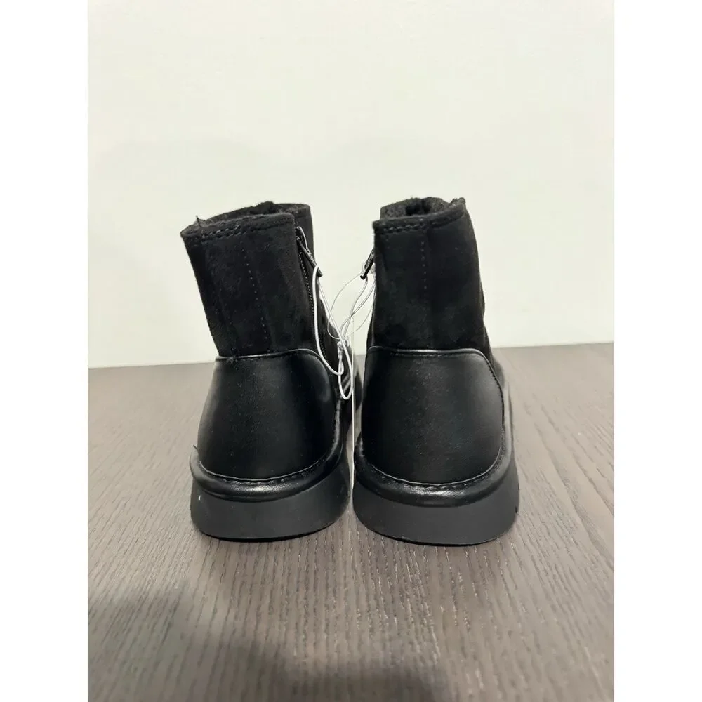 Girls Honor Faux Suede Style Boots - Cat &‎ Jack NEW Warm Winter Black 3